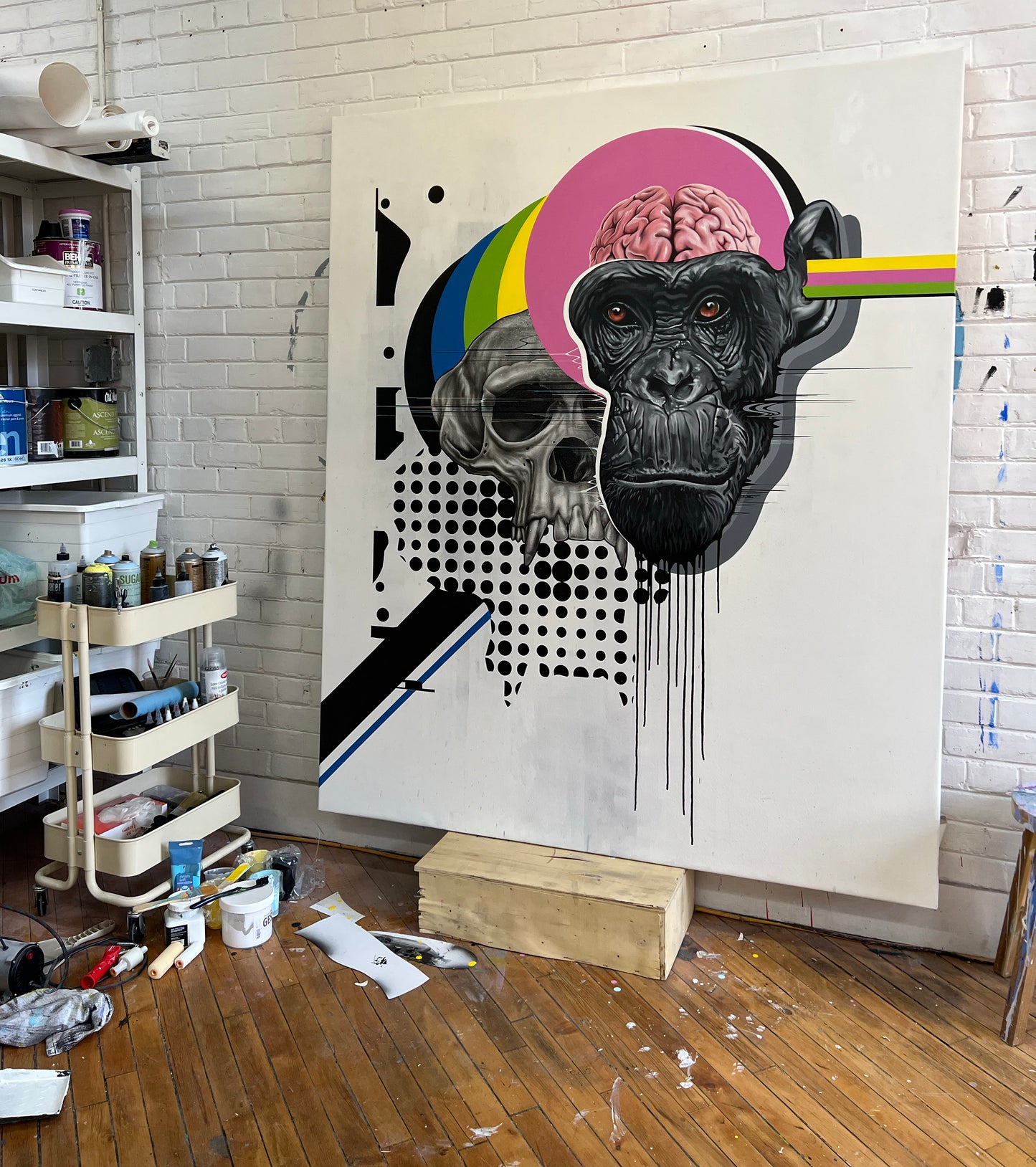 'IN ONE EAR...' - Fine Art Giclee print / 18x24"