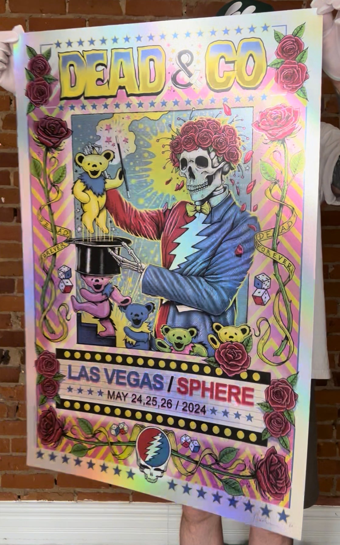 DEAD & CO **RAINBOW FOIL**/ LAS VEGAS, SPHERE WEEKEND / LTD 50