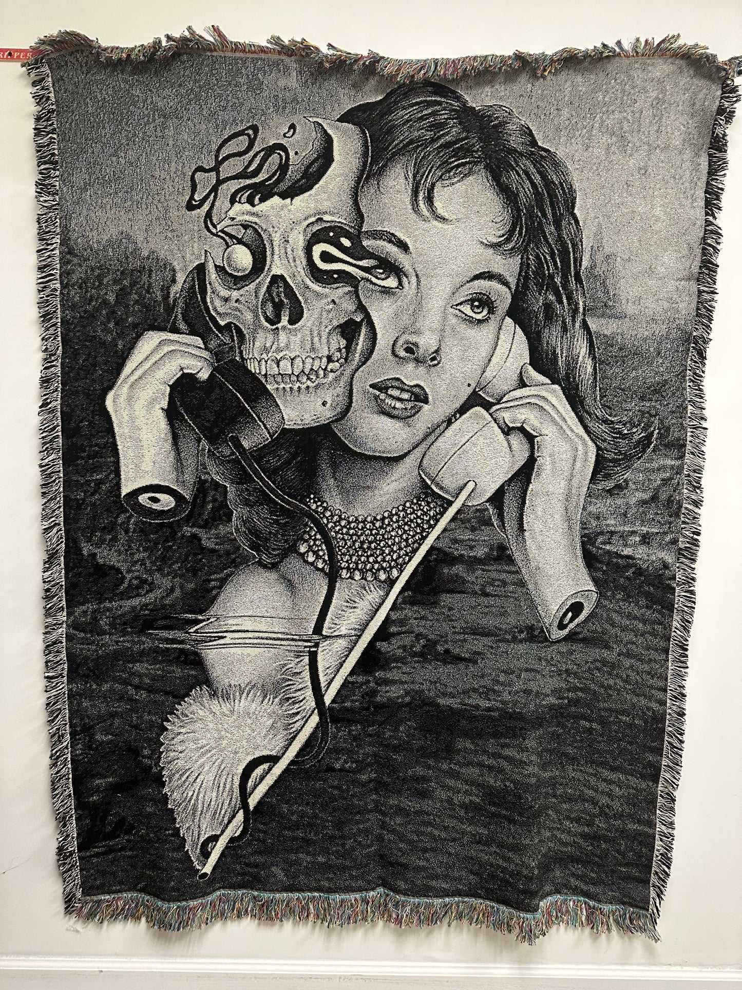 'CALL ME' Woven Blanket