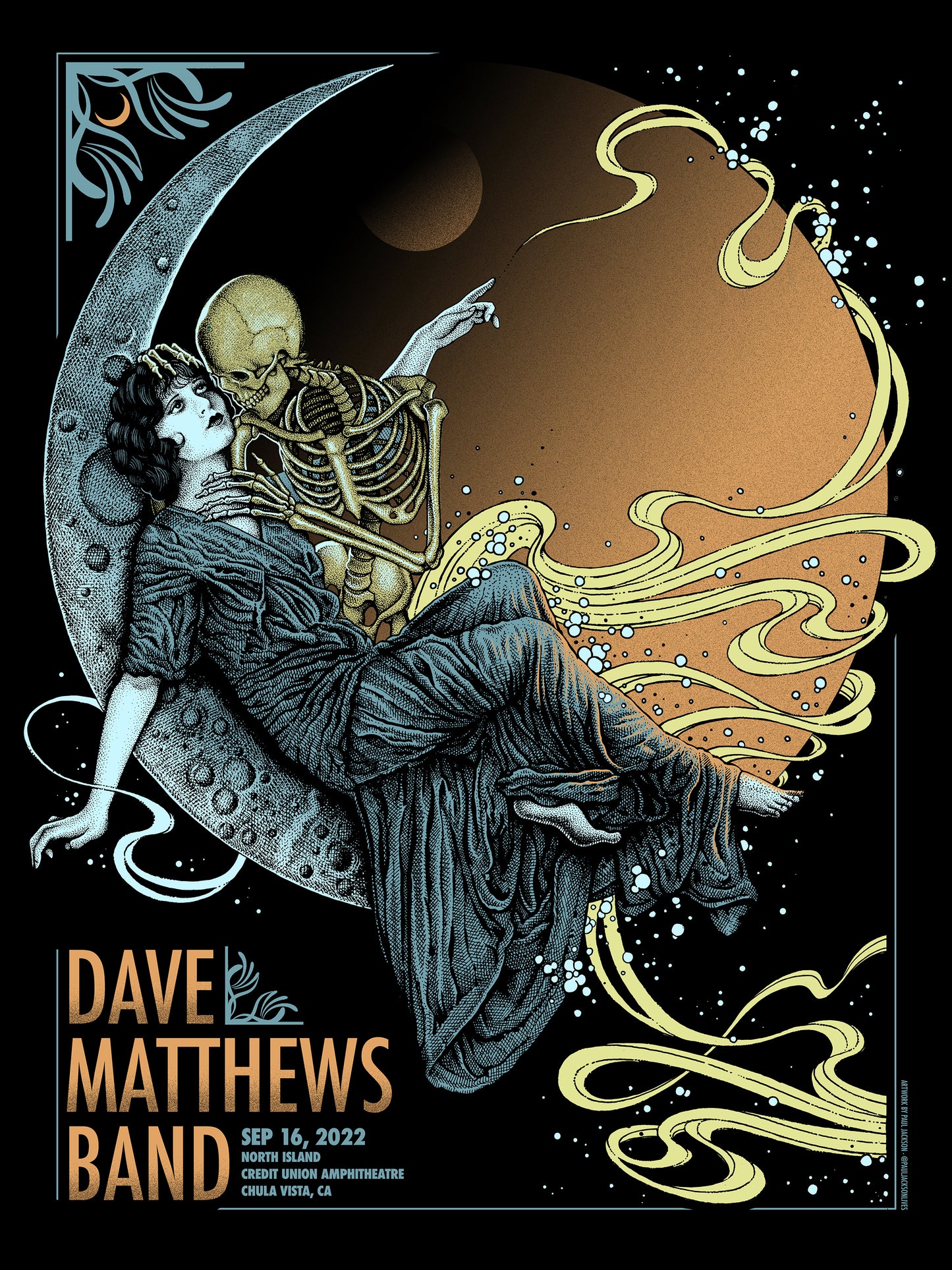 Dave Matthews Band, Chula Vista, CA Screen Print Poster *AP* prints