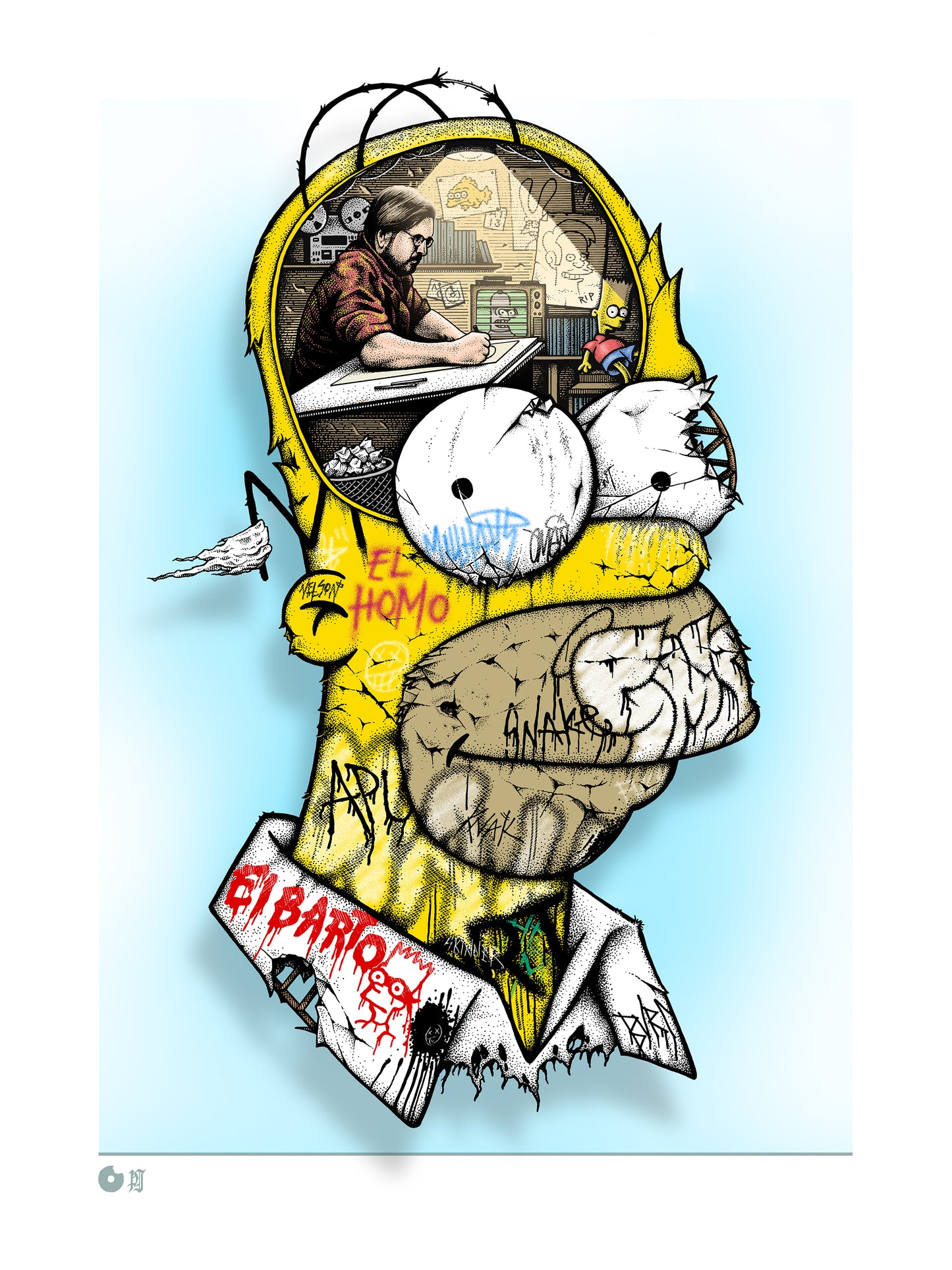 Homer Simpson - 3D Lenticular Print!!