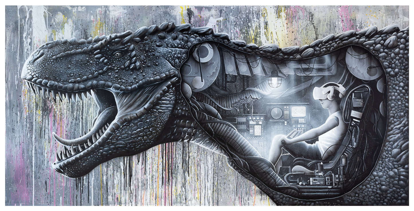 'TVRex' XLarge Archival Giclee Print (21"x41.5")