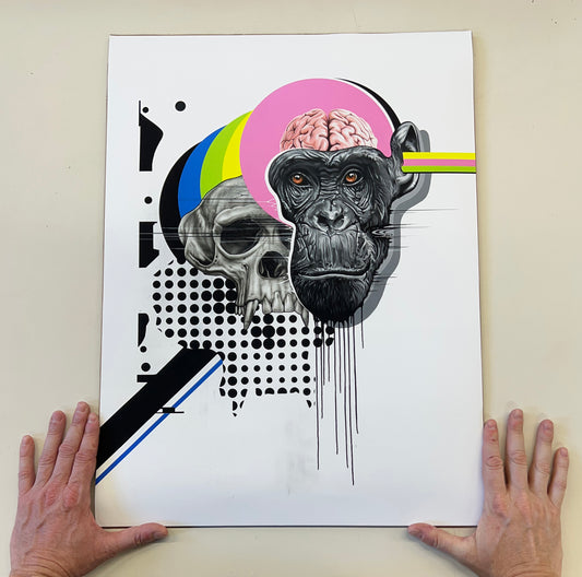 'IN ONE EAR...' - Fine Art Giclee print / 18x24"
