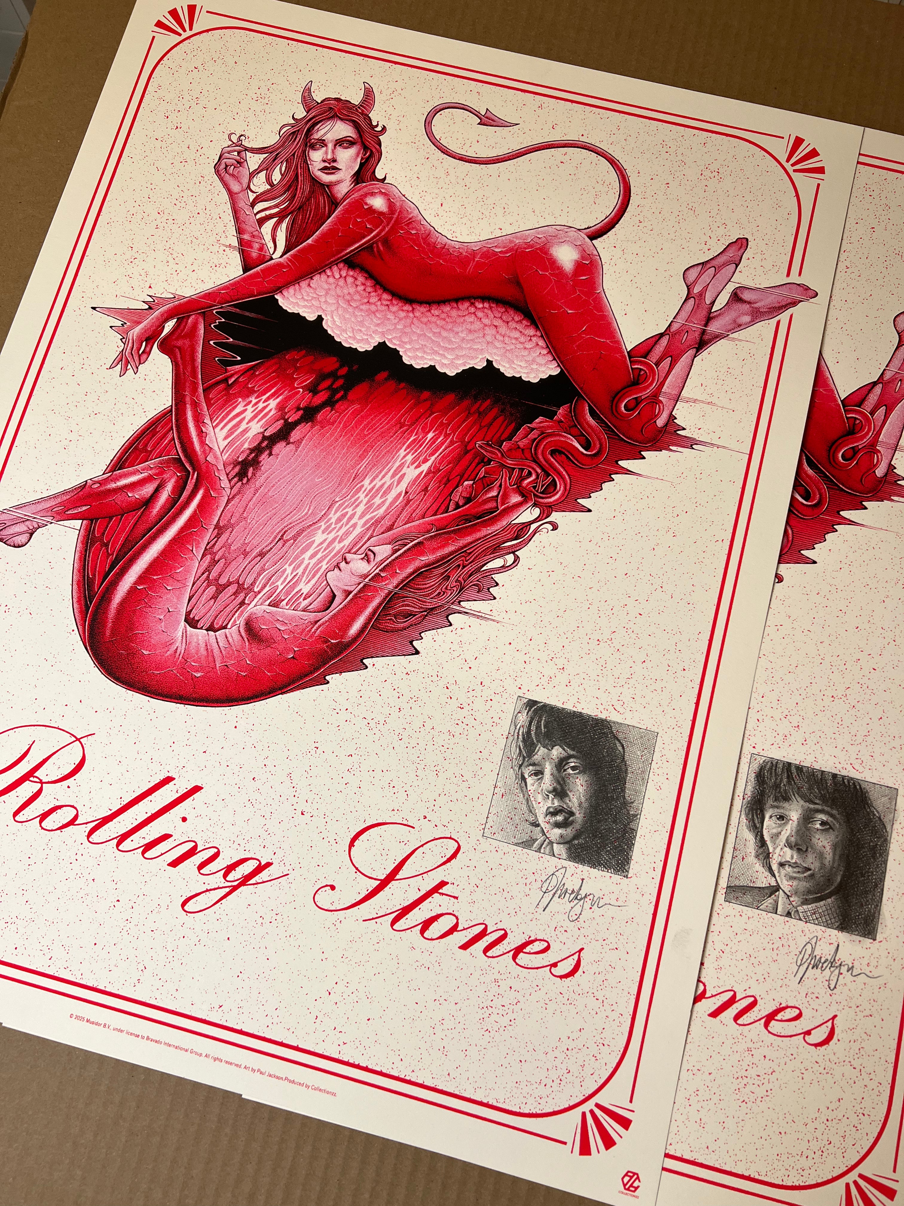 ROLLING STONES - Hand Embellished Screen Prints (only 5 available ...
