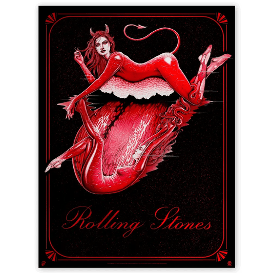 ROLLING STONES **RED FOIL VARIANT** 'Sympathy For The Devil' Screen Print