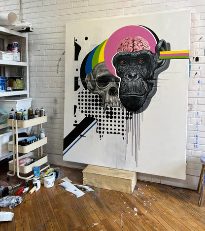 'IN ONE EAR...' - Fine Art Giclee print / 18x24"