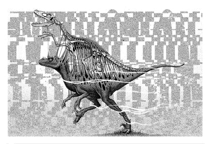 'Raptor Full Body Extraction' - Fine art Giclee Print