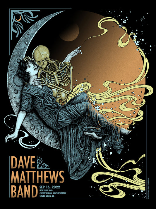 Dave Matthews Band, Chula Vista, CA Screen Print Poster *AP* prints